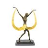 Image 1 : Mirval Ribbon Dancer Bronze Sculpture on marble base Statue