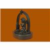 Image 5 : Solid Praying Baby Angel Bronze Sculpture