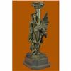Image 5 : Semi Nude Lady Nymph with Dragon Bronze Sculpture
