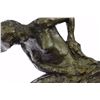 Image 3 : Woman Seated In An Armchair Bronze Sculpture