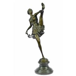 The Russian Dancer Marble Base Bronze Sculpture