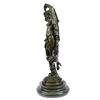 Image 1 : Nude Lady With Angel Bronze Statue