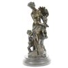 Image 1 : Nude Lady With Baby Bronze Sculpture on marble base Figure
