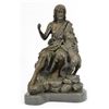 Image 1 : Christian St. Joseph Jesus and Lamb Bronze Statue On Marble base Sculpture