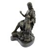 Image 4 : Christian St. Joseph Jesus and Lamb Bronze Statue On Marble base Sculpture