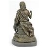 Image 8 : Christian St. Joseph Jesus and Lamb Bronze Statue On Marble base Sculpture