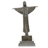 Image 1 : Egyptian Princess Bronze Sculpture on marble base Statue