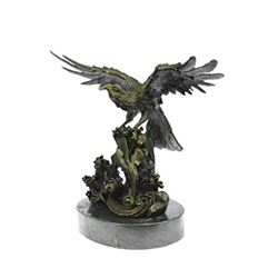 Eagle On Waves Bronze Statue