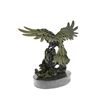 Image 8 : Eagle On Waves Bronze Statue