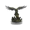 Image 9 : Eagle On Waves Bronze Statue