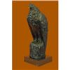 Image 1 : Modern falcon bronze sculpture on Marble Base Statue