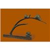 Image 2 : Snails on Branch Bronze Sculpture