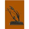 Image 3 : Bird Marshland on Marble Base Bronze Sculpture