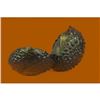 Image 2 : Cometti Avocado Bronze Sculpture on Marble Base Figurine