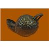 Image 3 : Cometti Avocado Bronze Sculpture on Marble Base Figurine
