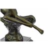 Image 3 : Bronze Roaring Nude Lady Sculpture on marble base