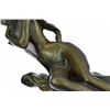 Image 4 : Bronze Roaring Nude Lady Sculpture on marble base