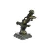 Image 8 : Bronze Roaring Nude Lady Sculpture on marble base