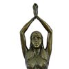 Image 2 : Egyptian Dancer Bronze Figurine on marble base Sculpture