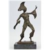 Image 1 : A Dancer Bronze Statue on marble base Sculpture