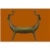 Image 1 : Large Handcrafted Two Rams Head Candy Dish Bronze Sculpture