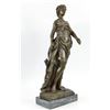 Image 3 : Nude Woman Elegant Bronze Sculpture on Marble Base Statue