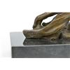 Image 3 : Willife Animal Edition Cheetah Bronze Statue on Marble Base Sculpture
