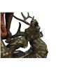 Image 3 : Hercules Killing Stag Bronze Statue on Marble Base Sculpture