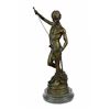Image 1 : David Bronze Sculpture on Marble Base Statue