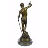 Image 7 : David Bronze Sculpture on Marble Base Statue