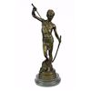 Image 9 : David Bronze Sculpture on Marble Base Statue