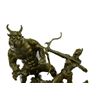 Image 2 : Beautiful Woman Warrior Fighting Demon Bronze Sculpture
