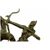 Image 4 : Beautiful Woman Warrior Fighting Demon Bronze Sculpture