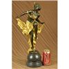 Image 5 : Art Nouveau Bronze Statue on Marble base Sculpture