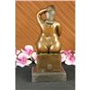 Image 3 : Woman Bronze Sculpture on marble base