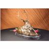 Image 4 : Elk-Buck-Stag trophy Bronze Statue on Marble Base Sculpture