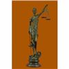 Image 1 : 39" Hot Cast Blind Justice Bronze Sculpture on Marble base Figure