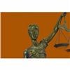 Image 2 : 39" Hot Cast Blind Justice Bronze Sculpture on Marble base Figure