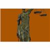 Image 4 : 39" Hot Cast Blind Justice Bronze Sculpture on Marble base Figure