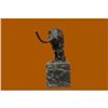 Image 4 : Panther Bronze sculpture on Marble Base Figurine