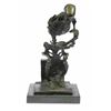 Image 1 : Skull Skeleton thinker Bronze Sculpture