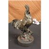 Image 1 : Rooster-Chicken-Country Kitchen Bronze Sculpture on Marble Base Statue