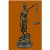 Image 1 : Lady Blind Justice bronze sculpture