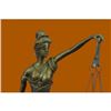 Image 2 : Lady Blind Justice bronze sculpture