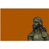 Image 2 : Art Deco Joan of Arch Bronze Sculpture on Marble Base Figurine