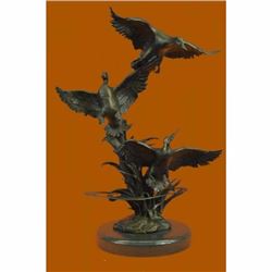 American Artist Ducks Wildlife Bronze Sculpture