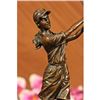 Image 2 : Golfing Trophy Bronze Sculpture on Marble Base Statue