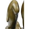 Image 3 : Penguin Trio Bronze Sculpture on marble base Figurine