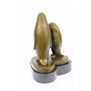 Image 8 : Penguin Trio Bronze Sculpture on marble base Figurine