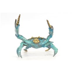 Blue Crab Bronze Sculpture